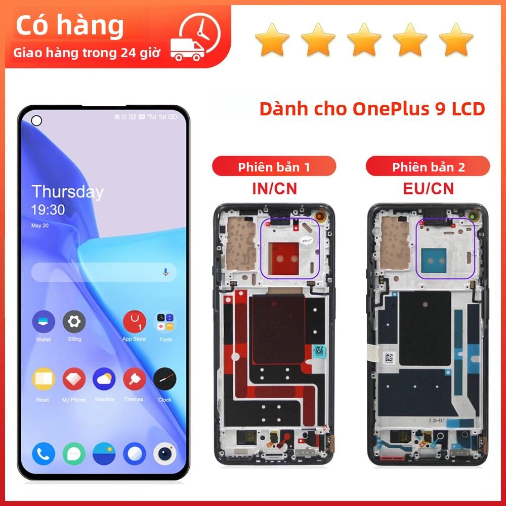 OnePlus 9 Màn Hình LCD Thay Thế Cảm Ứng Bộ Số Hóa Màn Hình IPS Điện Dung Cho LE2113 LE2111 LE2110 LE