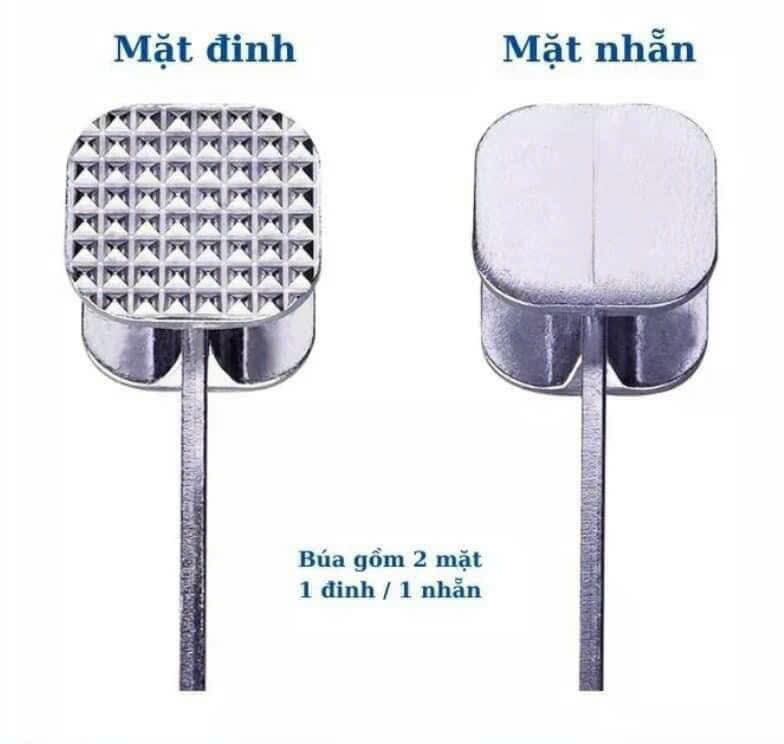 búa dầm thịt, tỏi, đập đá lạnh dài 25cm