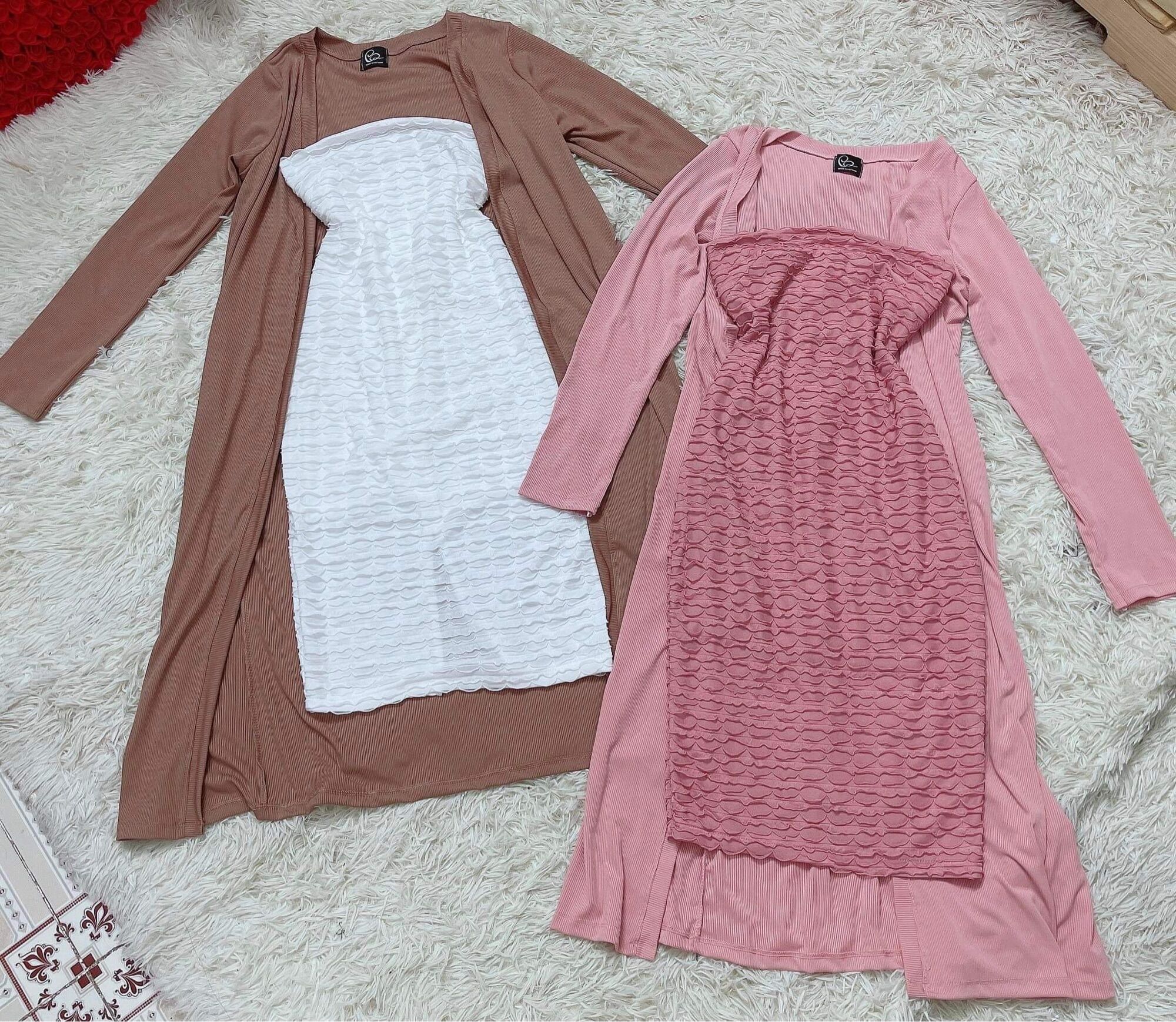 Set váy body cúp kèm khoác