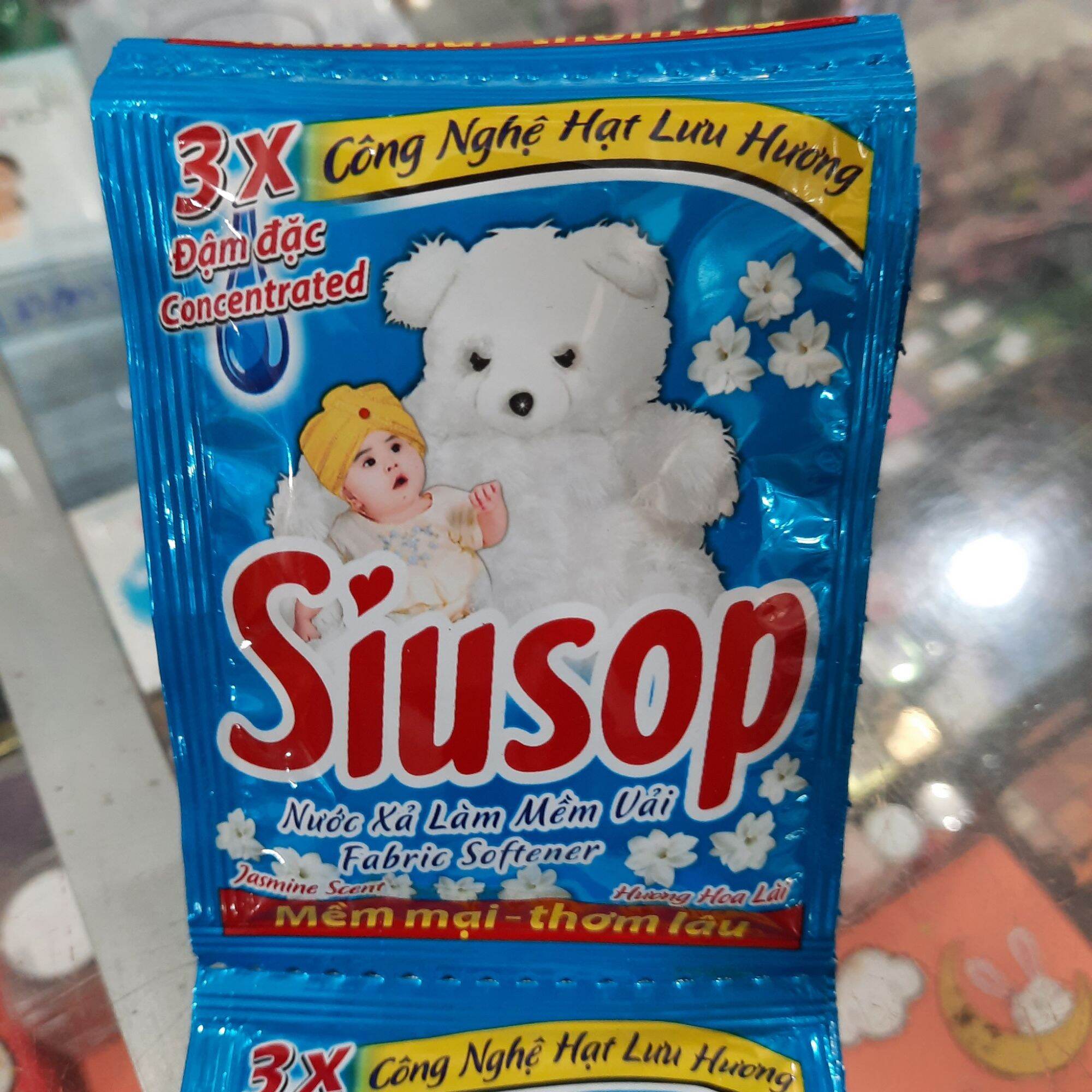 Nước xả vải Siusop hương hoa Lài dây 30ml x 10 gói/1 dây