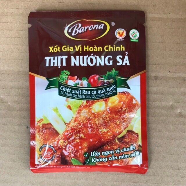 Túi xốt gia vị thịt nướng sả barona