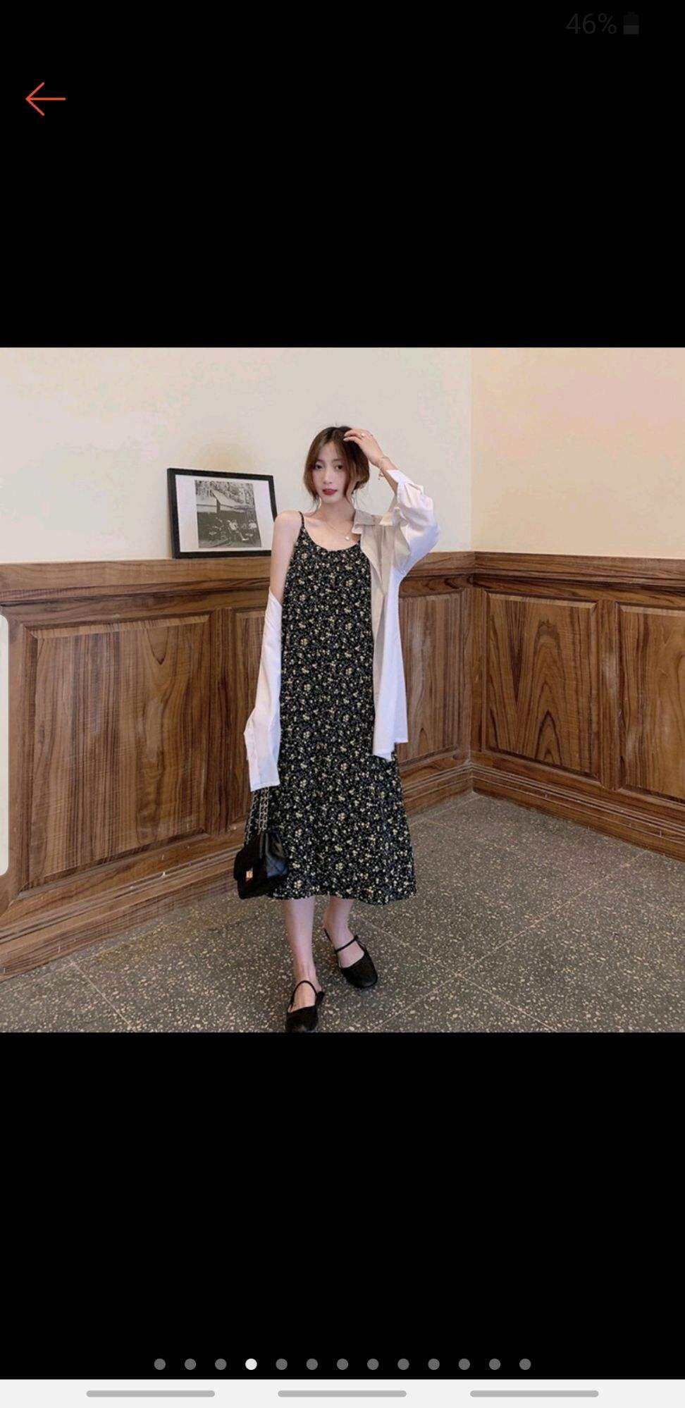 Váy 2 dây hoa nhí siêu xinh