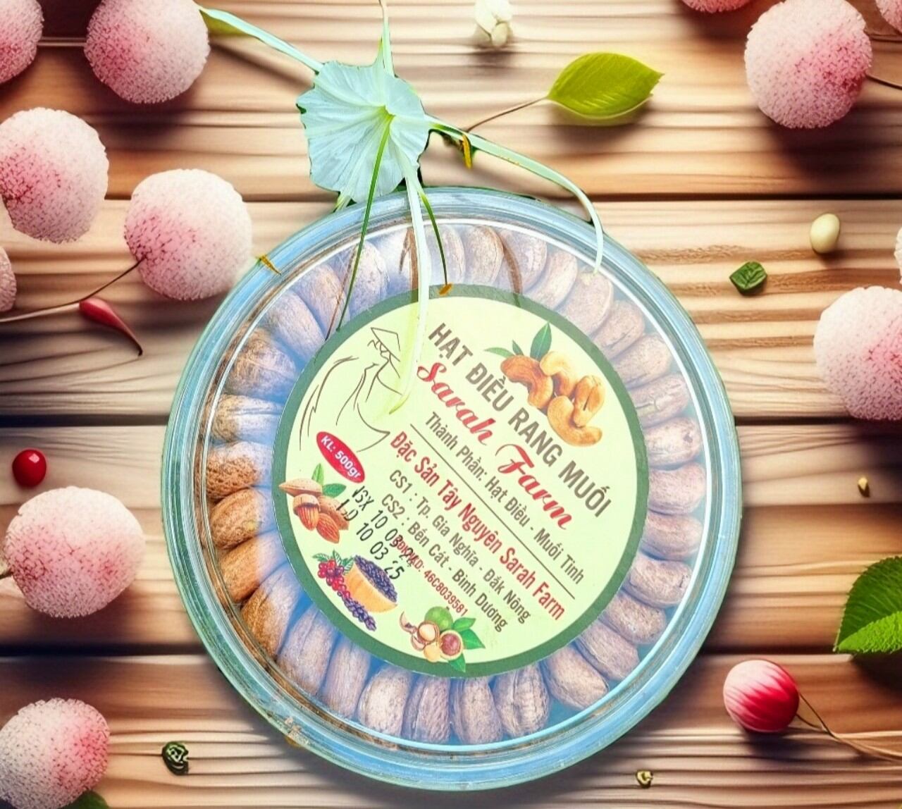 Hạt điều rang muối Sarah Farm