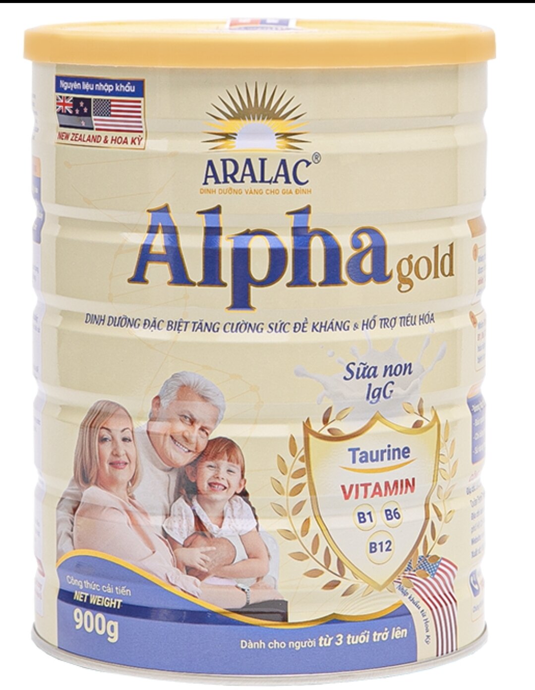 ARALAC ALPHA GOLD Dinh dưỡng đặc biệt tăng cường sức đề kháng