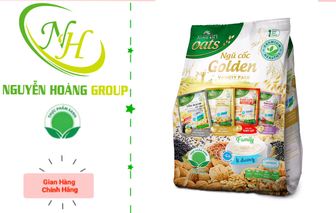 XUÂN AN - Ngũ Cốc Yến Mạch Ít Đường 400g