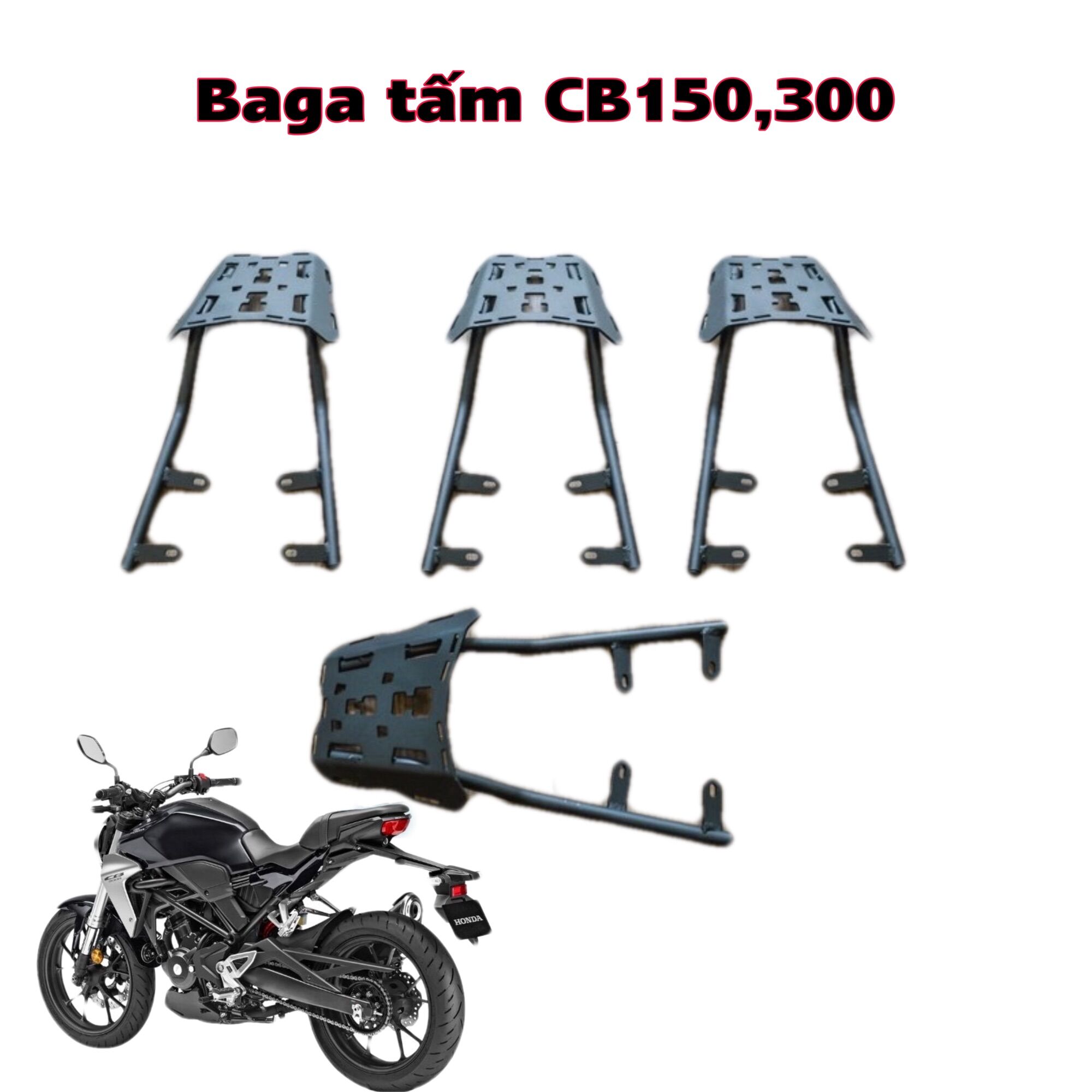 Baga giá buộc hành lý cb150r,cb300r cnc