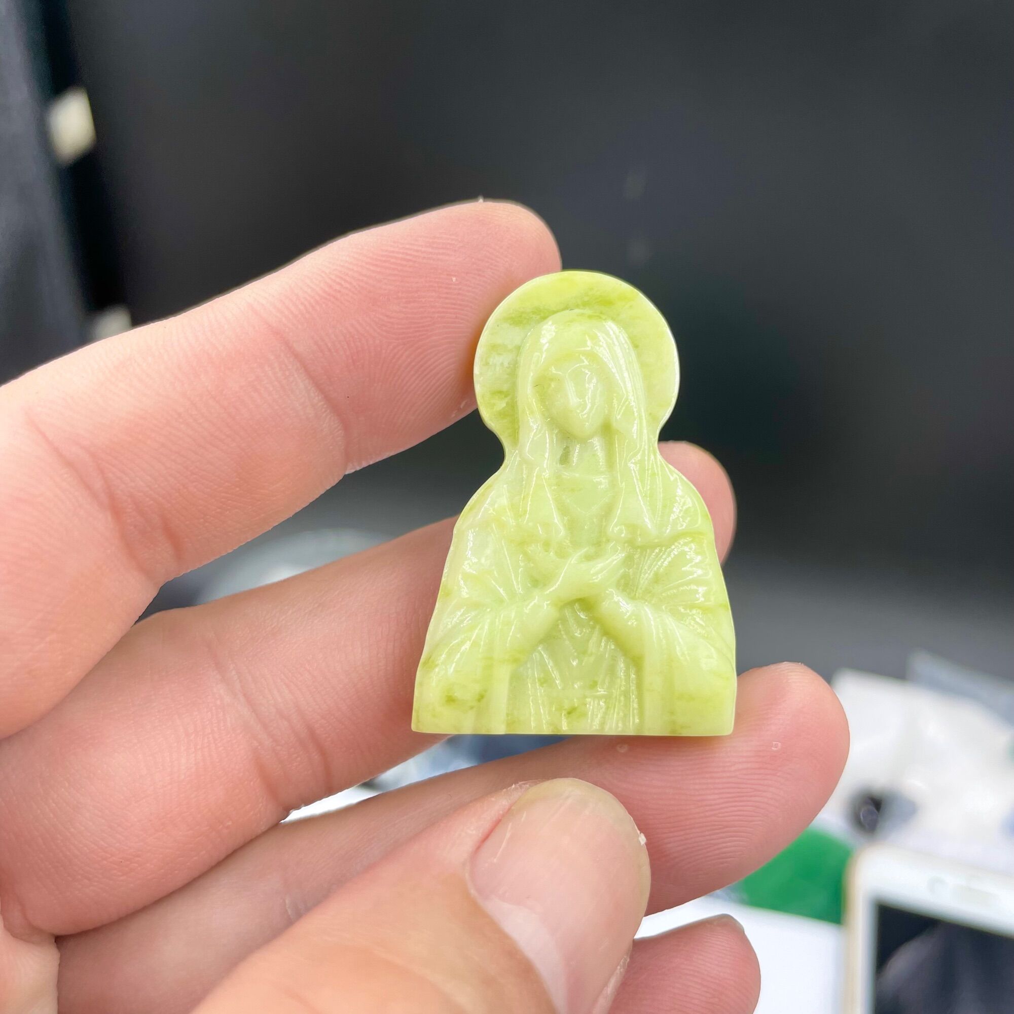 Mặt đức mẹ sầu bi Serpentine Yên Bái CP622