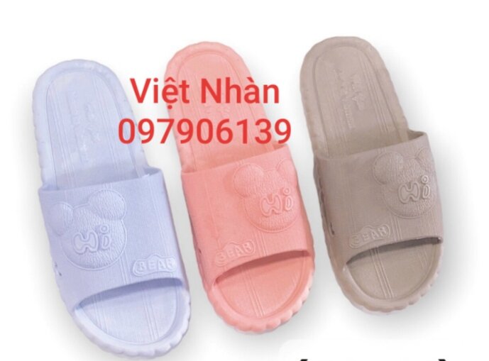 Dép quai ngang cho nữ hình dép gấu