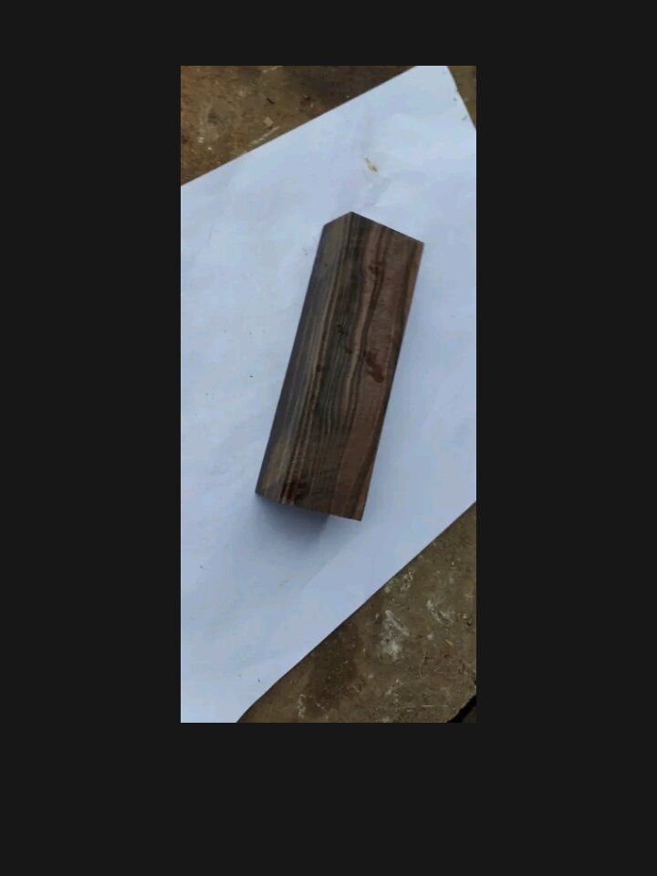 Phôi gỗ mun làm cán dao cao cấp(15x4x3cm)