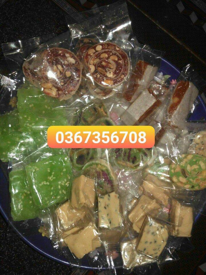 Kẹo dừa mè đen đậu phộng 500g
