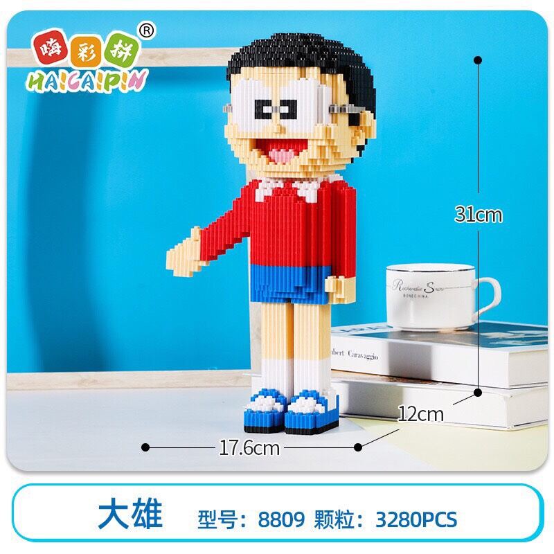 Bộ lego mô hình lắp ráp nhân vật nobita - xuka - suneo