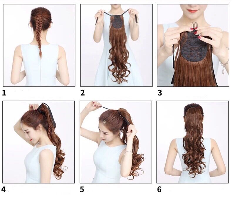 💋 Hình Thật💋 Cột Tóc Xoăn Đủ Độ Dài Đủ Màu Sỉ 35K