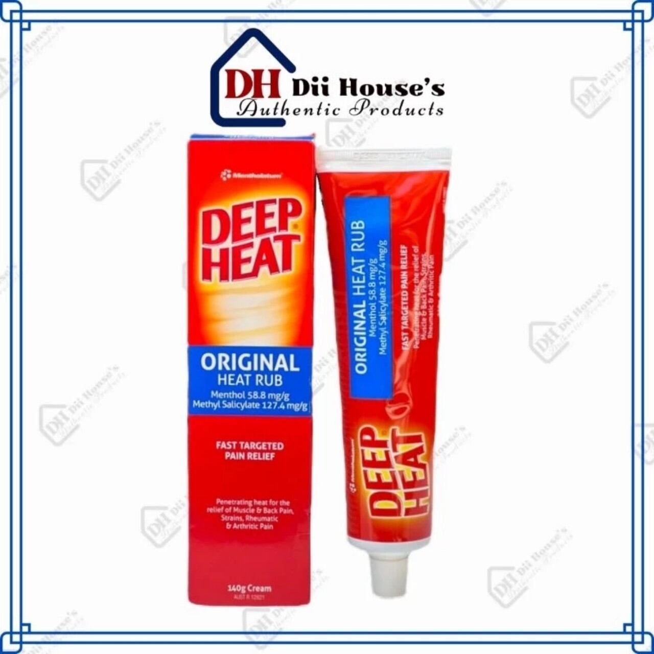 Kem xoa bóp - deep heat original heat rub 100g.