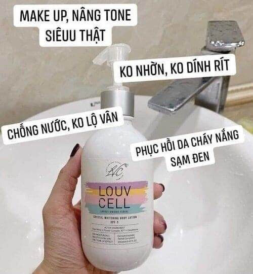 Dưỡng thể trắng da Louv Cell