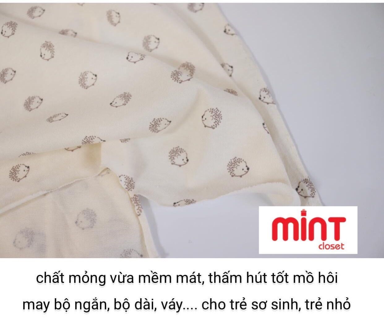 Vải cotton 2 chiều may đồ cho bé T02/22