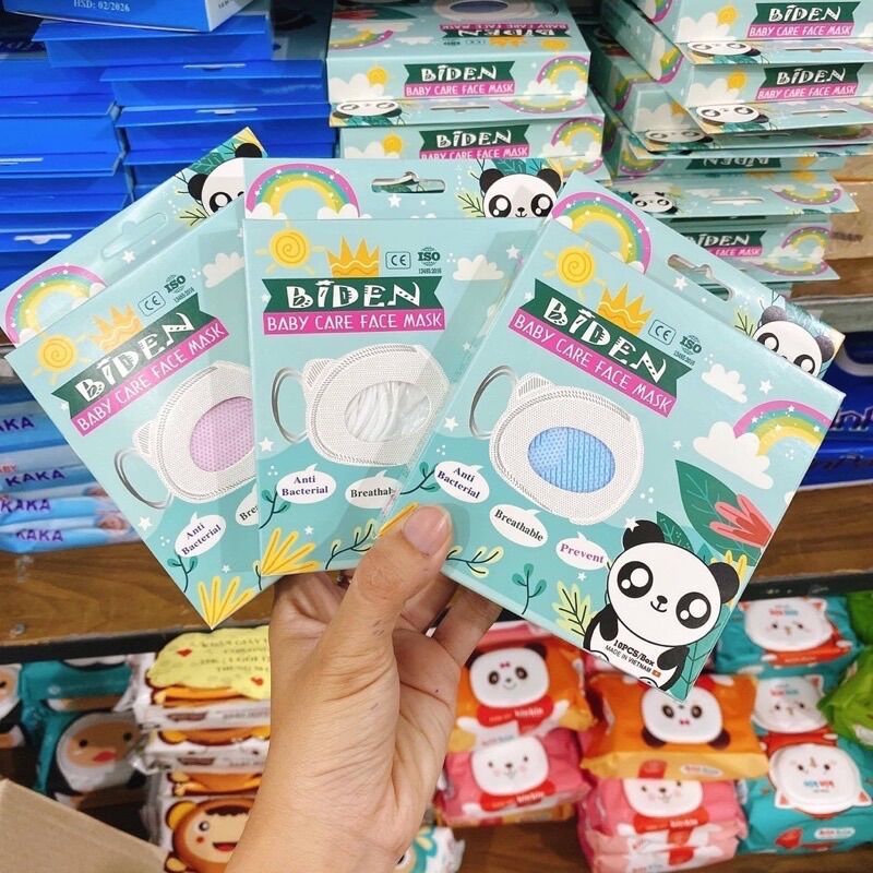Khẩu trang 3D gấu cho bé Biden