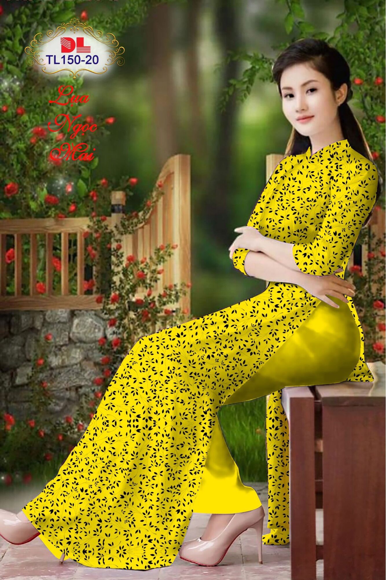 [HCM]Vải áo dài hoa nhí