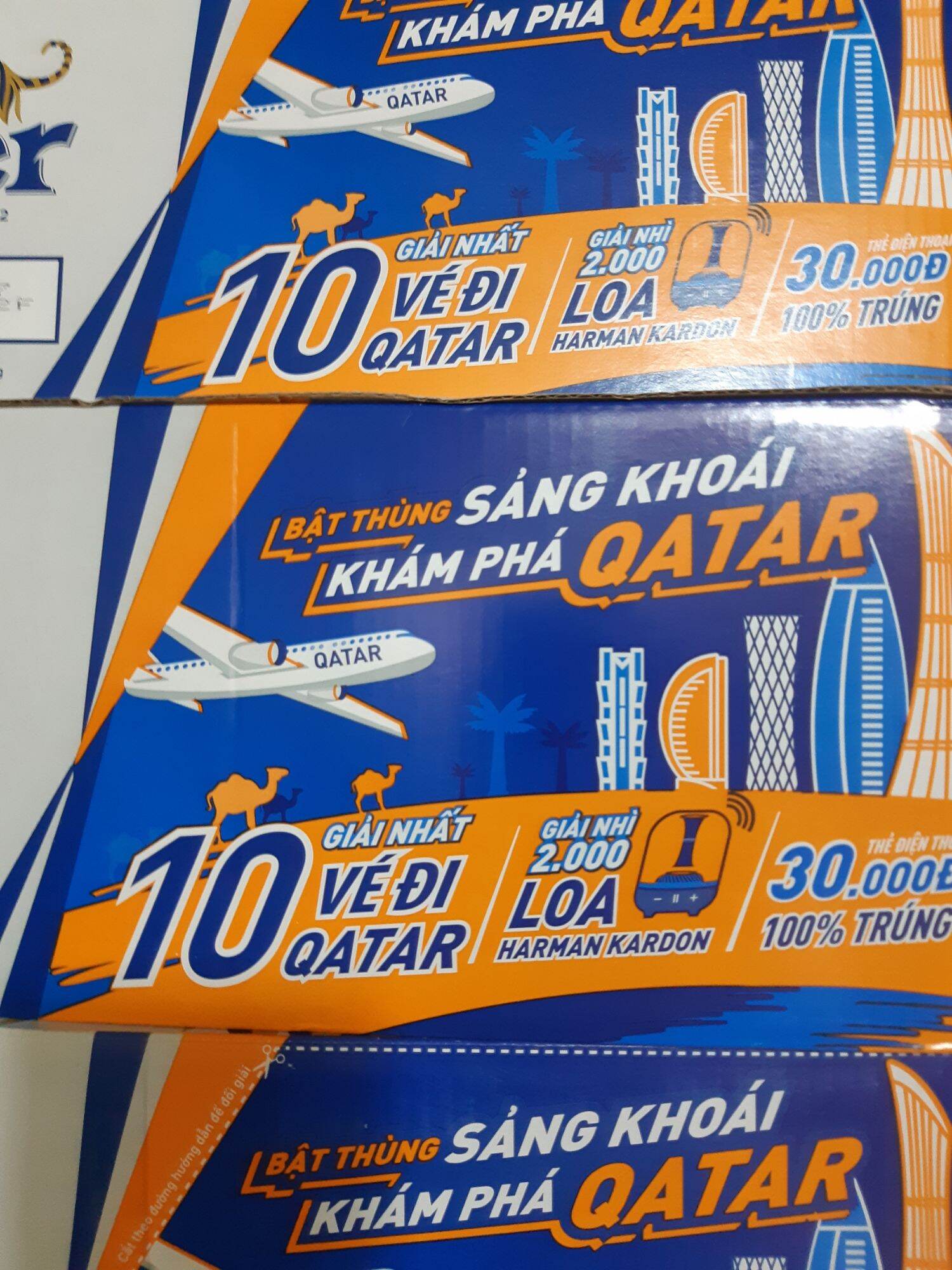 Hỏa tốc - ( HÀNG TRÚNG THƯỞNG) Thùng 24 lon bia Tiger Crystal lon 330 ml