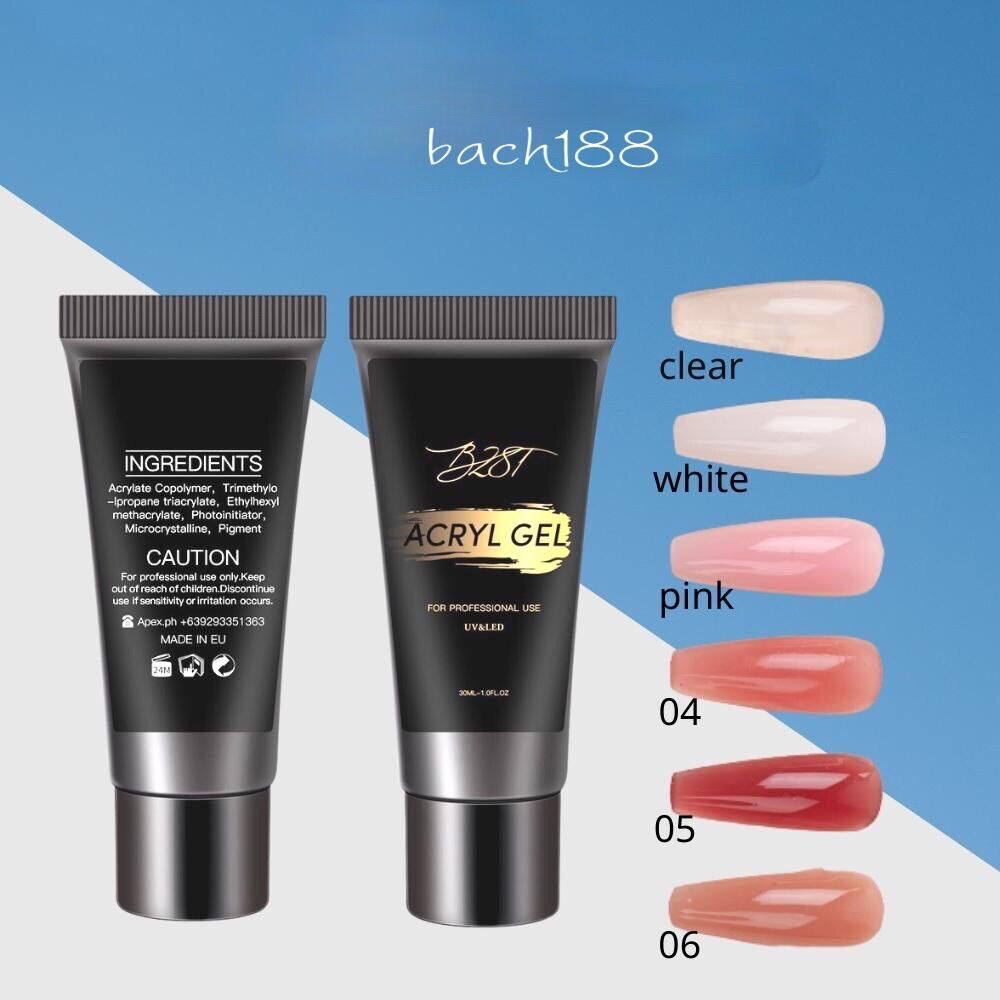 Gel gôm nối móng úp,đắp móng tuýp 30ml