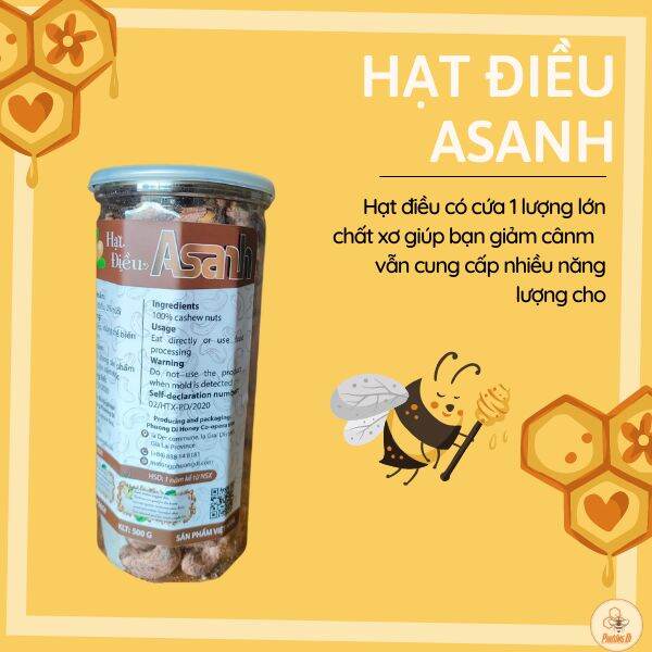 Hạt điều rang muối Asanh 400gram