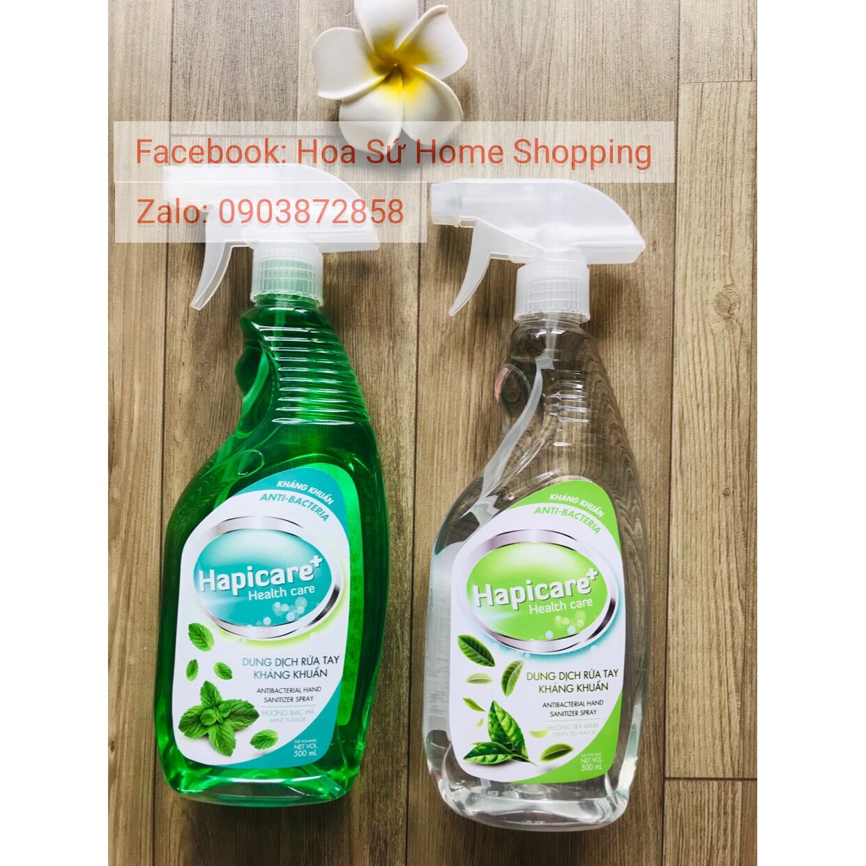 Dung dịch rửa tay kháng khuẩn hapicare 500ml