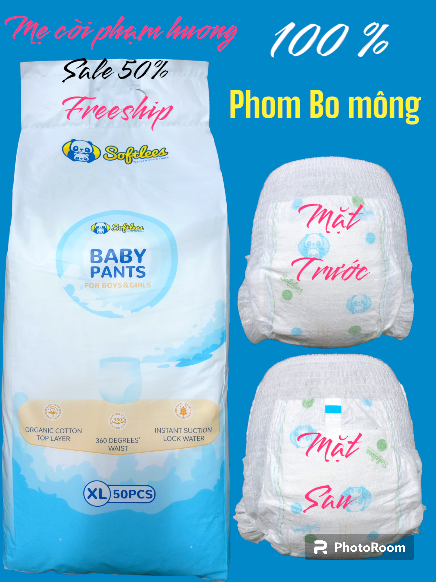 100 miếng bỉm quần baby panst phom bo chun mềm mại giá siêu rẻ bỉm siêu mềm siêu thấm hút