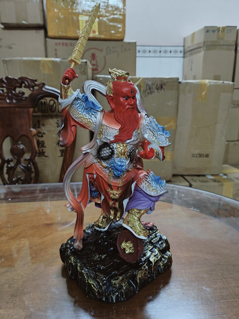 Tượng Vương Linh Quan cao 30cm