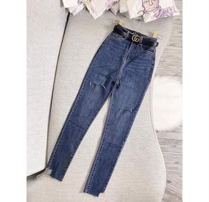 Quần jean cạp cao siêu hot ôm chuẩn co dãn 3 vòng