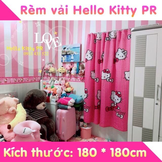 [Freeship MAX] Màn rèm HelloKitty PR 180*180cm