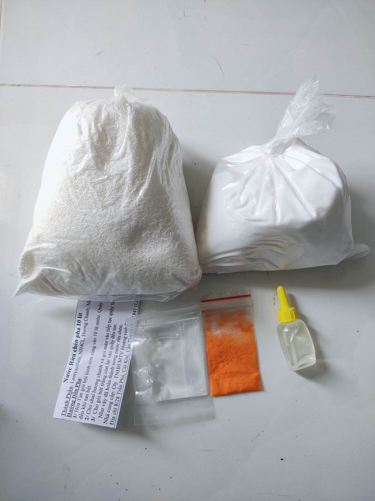 Set Bột Pha Nước Rửa Chén 10 lít