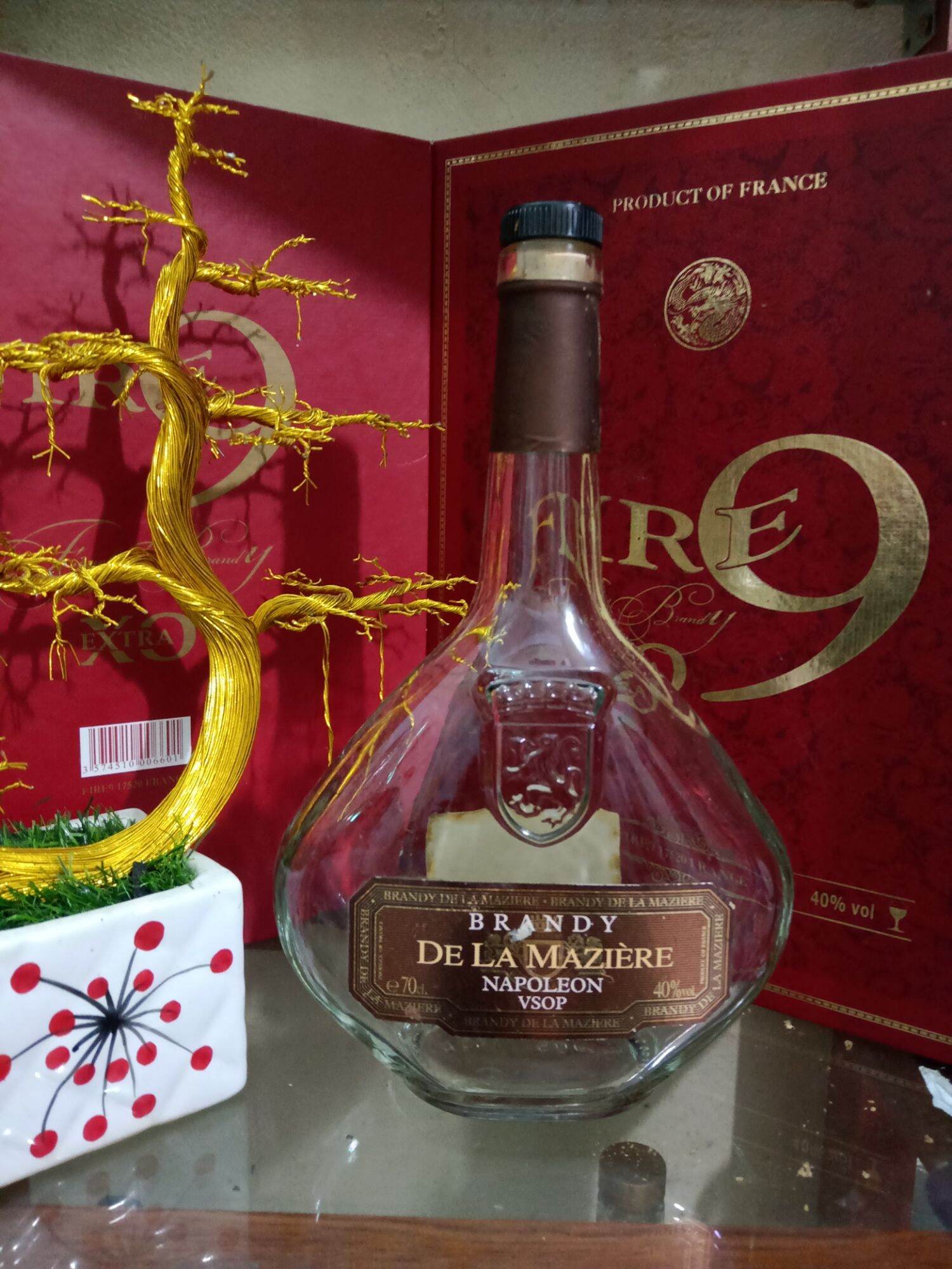 Vỏ chai thủy tinh XO dáng cao độc đáo