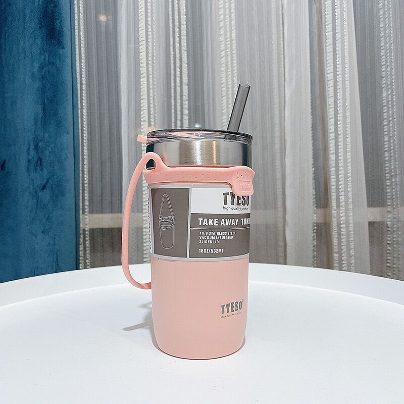 [Chính Hãng]  Ly Giữ Nhiệt Tyeso 550ML- 710ml  + ống Hút