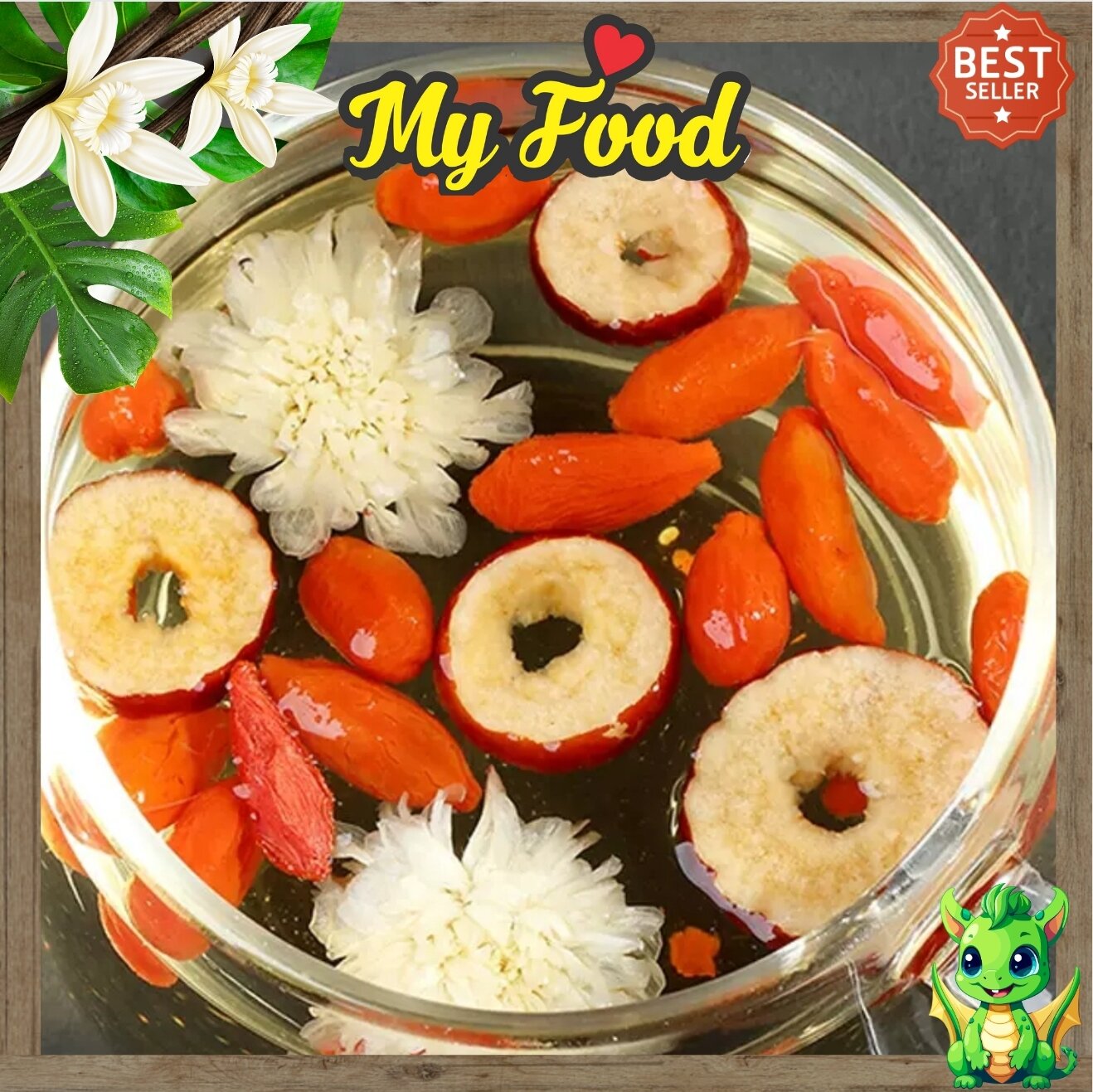 500G TRÀ CÚC ĐƯỜNG PHÈN TÁO ĐỎ (tặng kèm 1 gói kỹ tử)