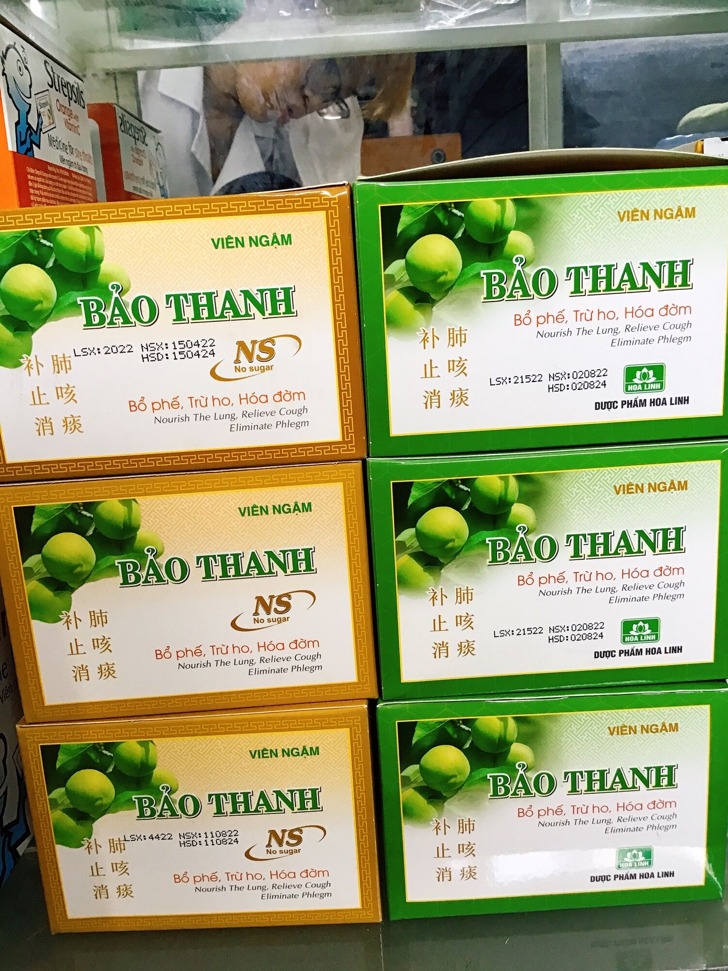 Kẹo ngậm ho Bảo Thanh vỉ 5 viên