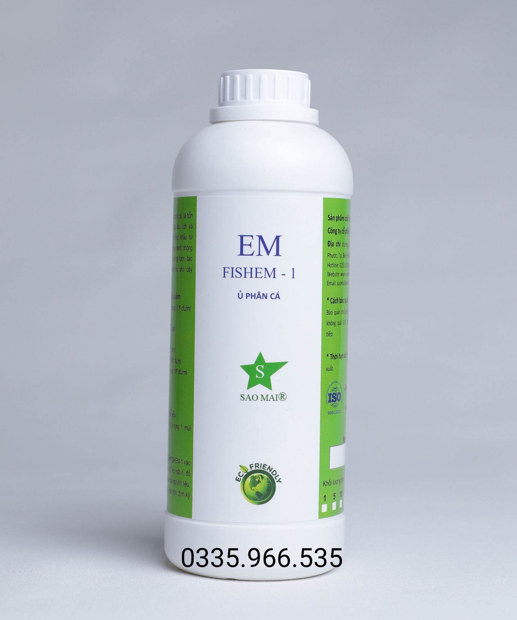 Can 5 lít chế phẩm ủ phân cá, bã đậu nành EM Fishem-1