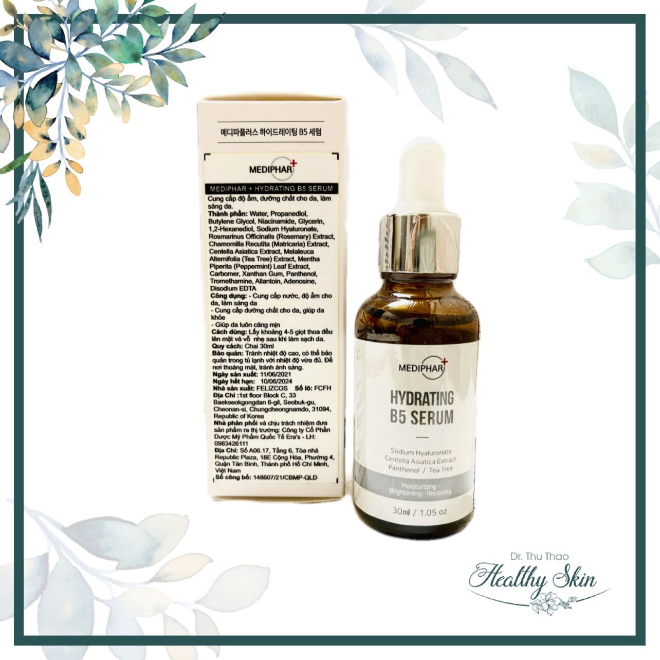 [30mL] SERUM CẤP ẨM PHỤC HỒI MEDIPHAR HYDRATING B5