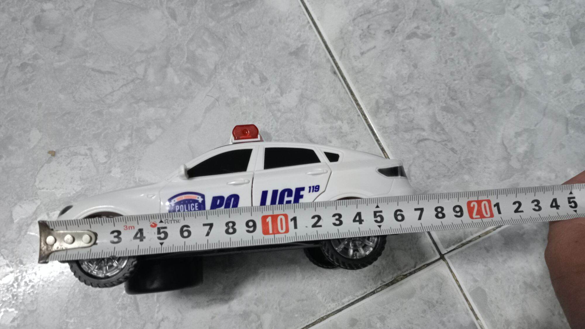 Đồ chơi xe cảnh sát có nhạc đèn tự động mở cửa