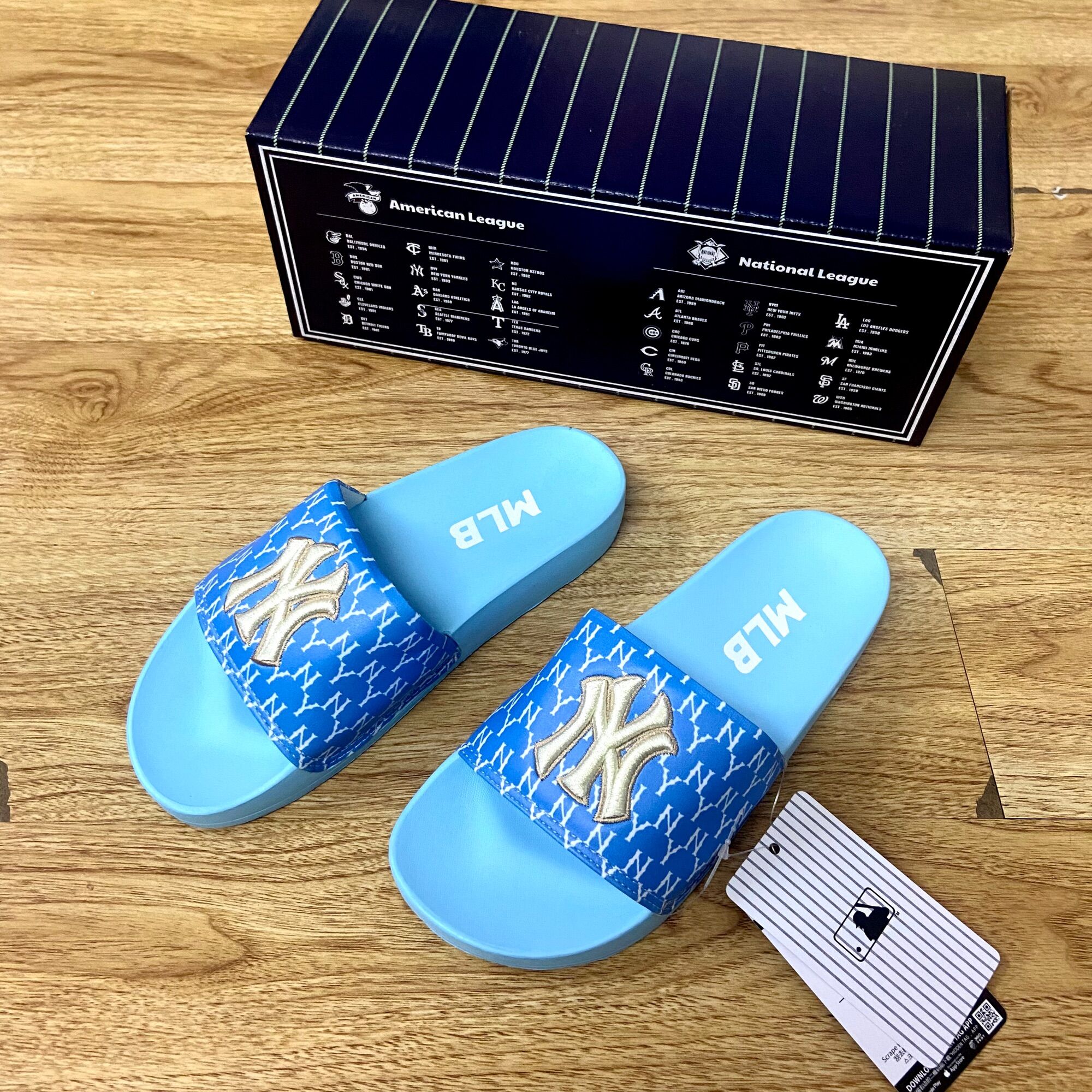 Dép quai ngang MLB nữ siêu cấp (tặng box)