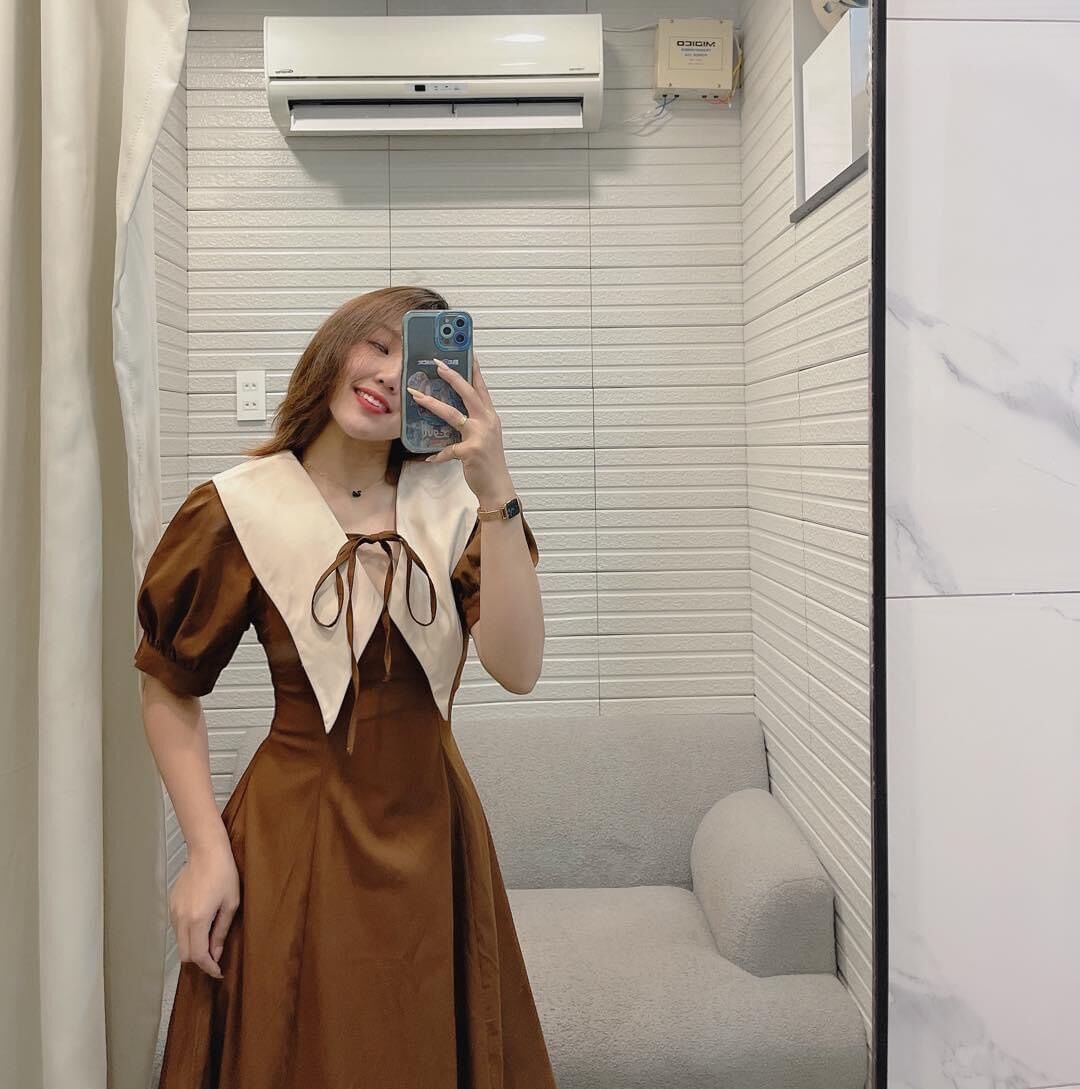 61 - ĐẦM MIDI CỔ PETER CÓ BIGSIZE