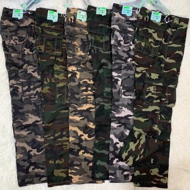 Quần kaki túi hộp rằn ri lính mẫu túi nút hàng cao cấp