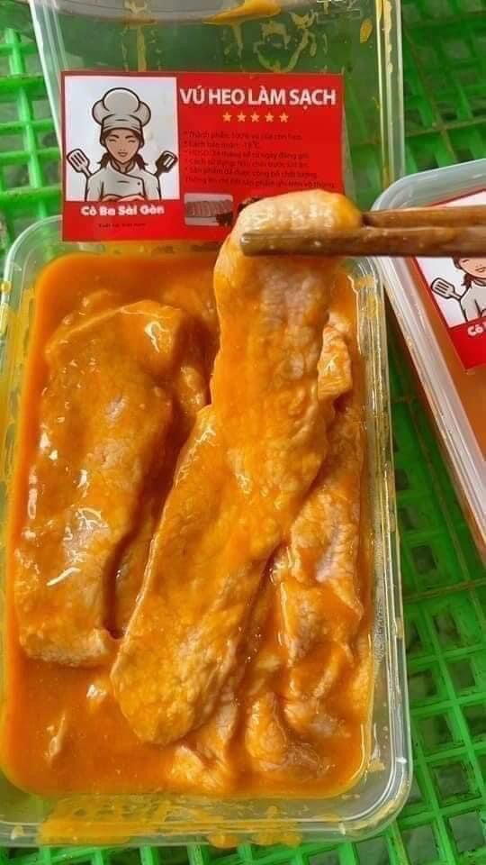 0,5kg Vú heo ướp chao