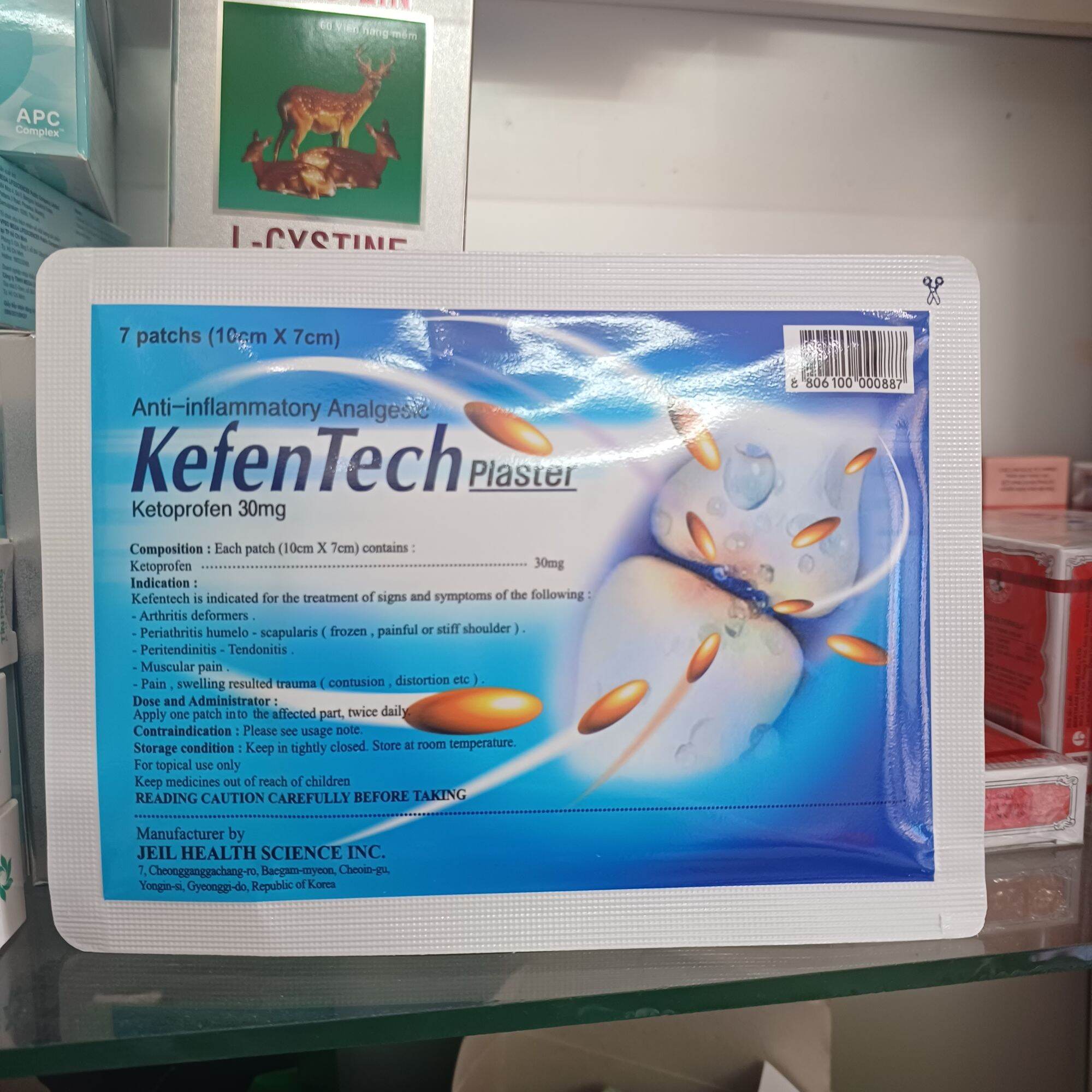 Kefentech plaster bịch 7 miếng nhập khẩu chính hãng