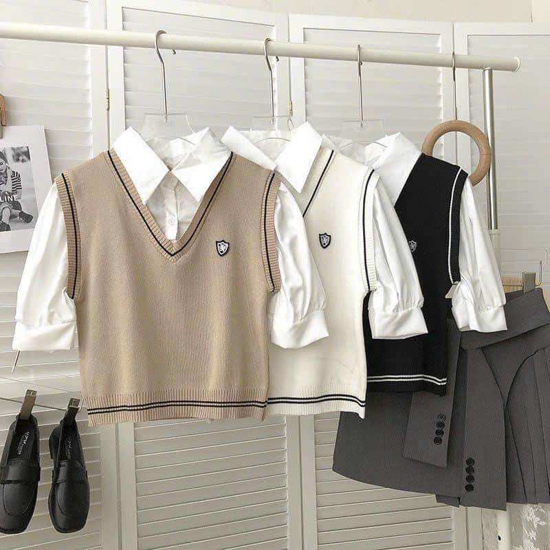 Áo len gile hàng QC dành cho nữ