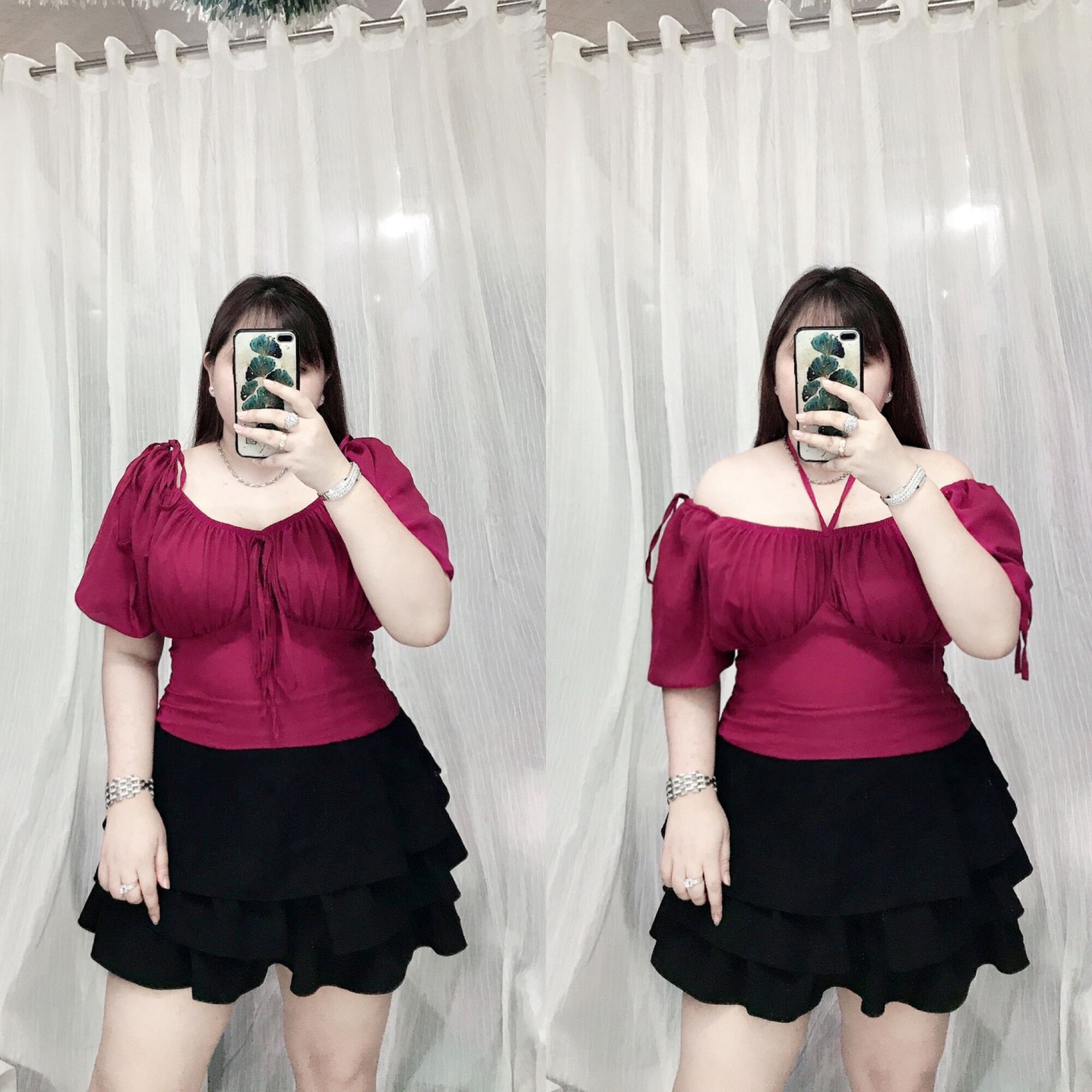 [Bigsize 60-80kg] Áo voan cúp ngực