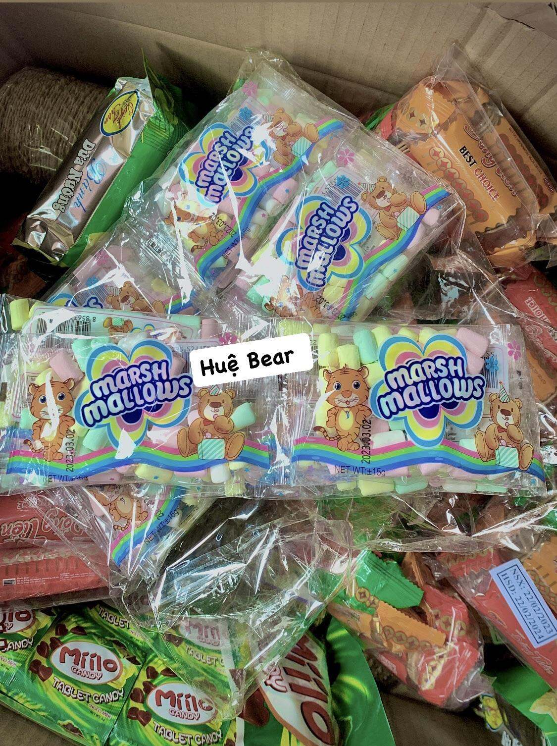 Bịch 30gói kẹo bông gòn marshmallow