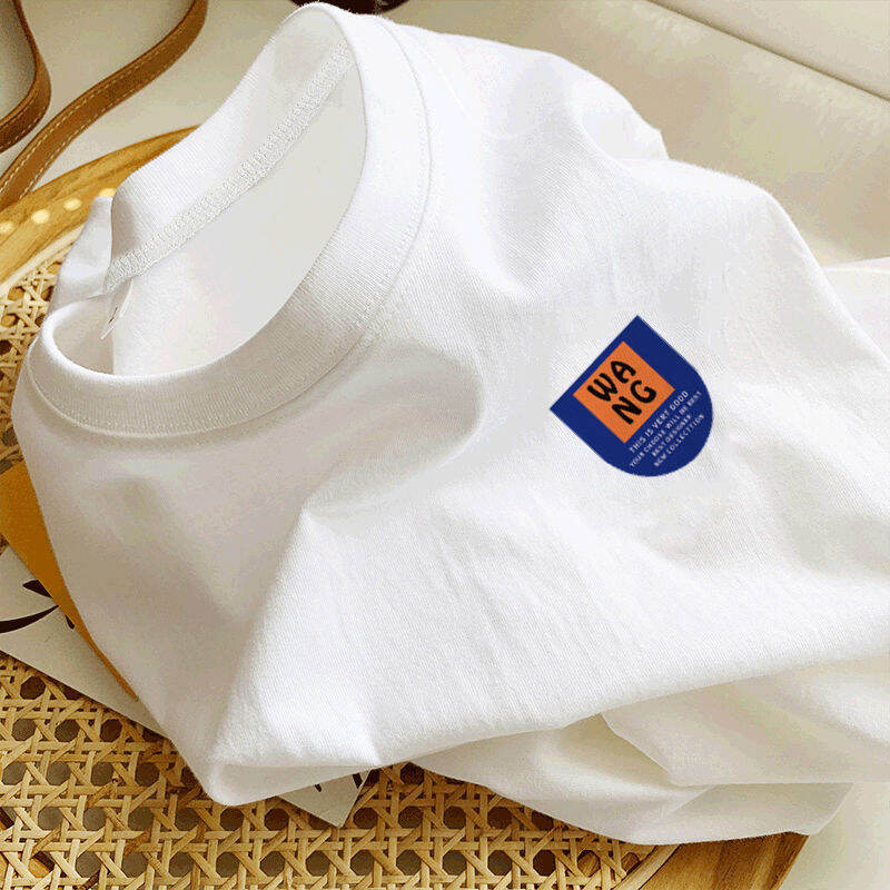 Áo Phông Cộc Tay Cổ Tròn Rộng Rãi Màu Trơn Cotton Trọng Lượng Nặng Mùa Xuân Hè Áo Hoodie Trang Phục Cặp Đôi Nữ Áo Áo Mặc Trong Phối Trong