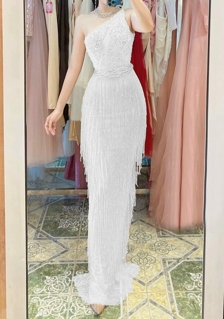 ĐẦM MAXI 1 VAI PHỐI RUA KẾT