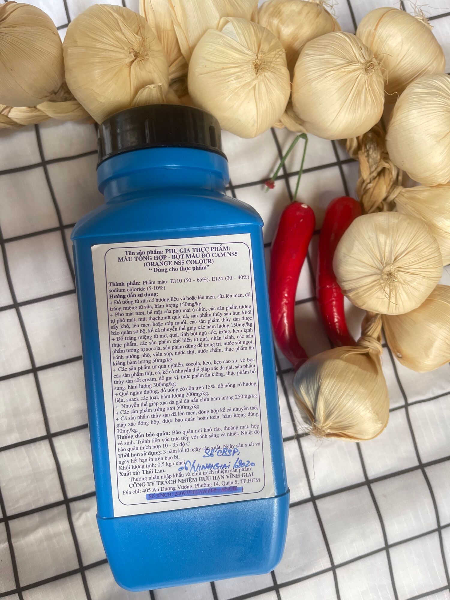 BỘT MÀU ĐỎ CAM ( MÀU GẠCH TÔM ) THÁI LAN 500GRAM