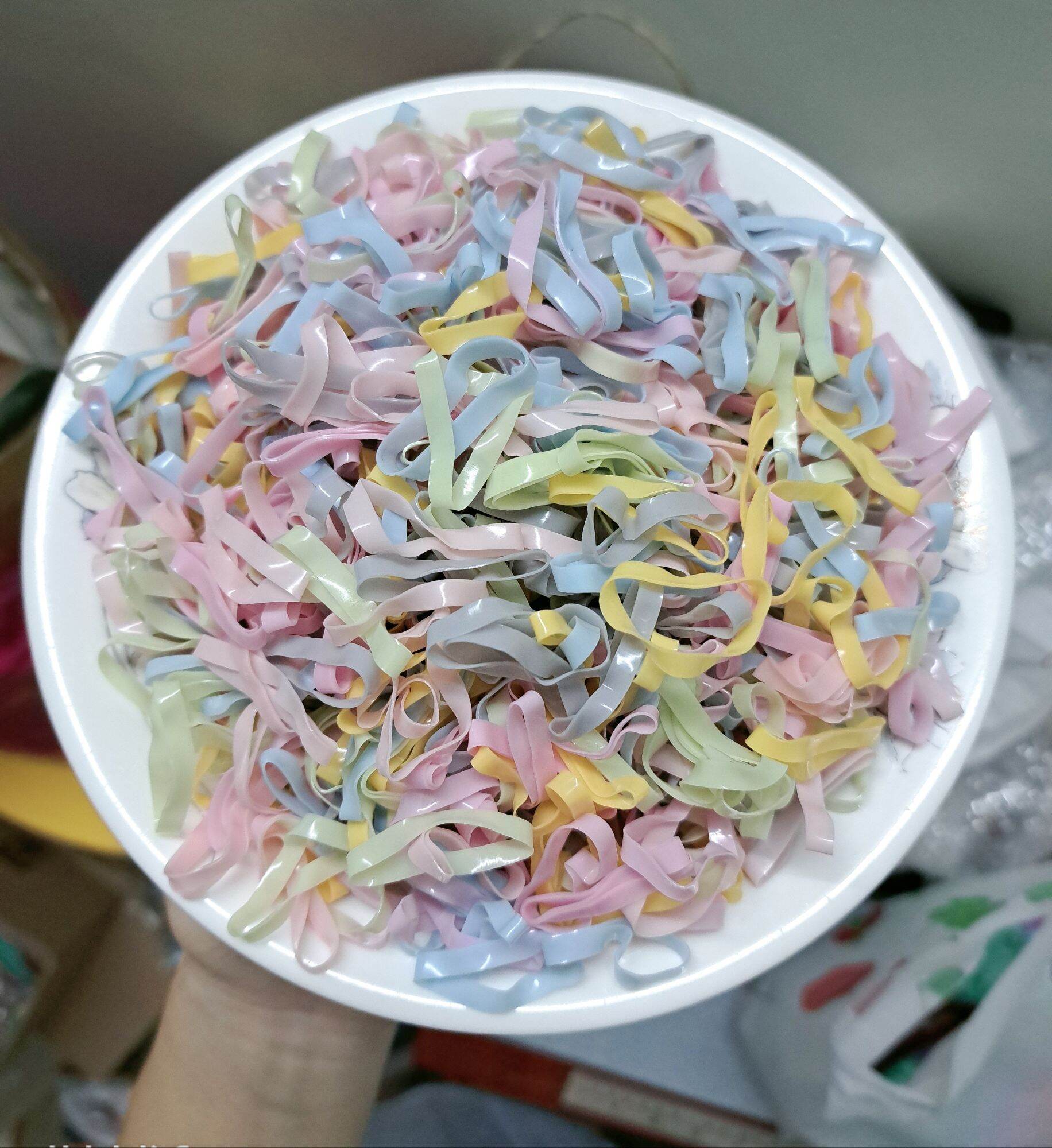 100g Thun Buộc Tóc màu paste và màu socola thun dẻo không dễ đứt, cột bền, Cho bé và người lớn size trung và size đại _ Thoitrang Nale