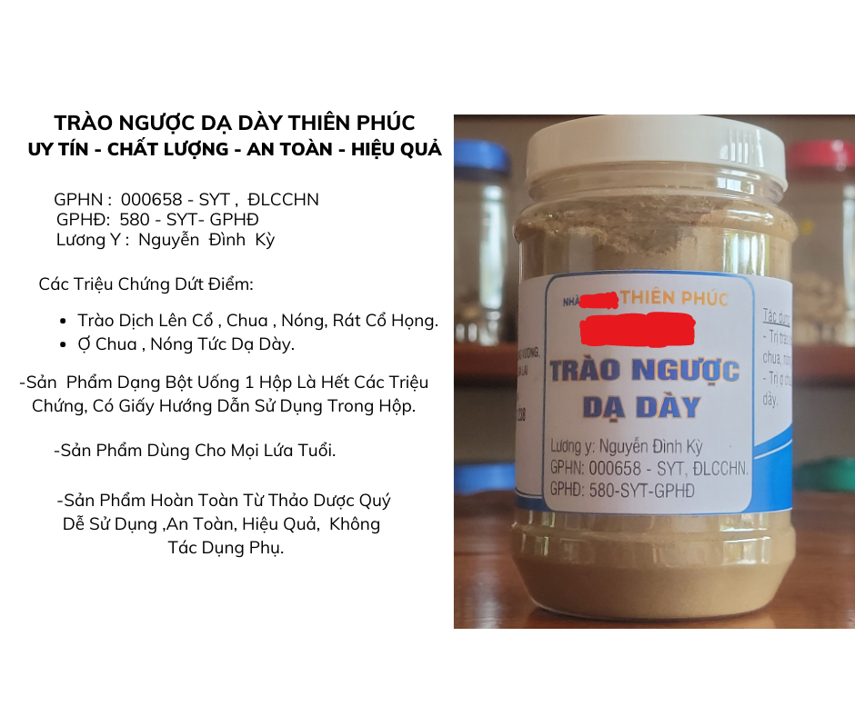 trào ngược dạ dày Thiên Phúc